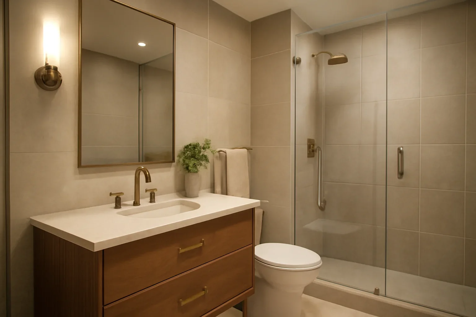 Bathroom design that makes a small footprint work harder design inspiration