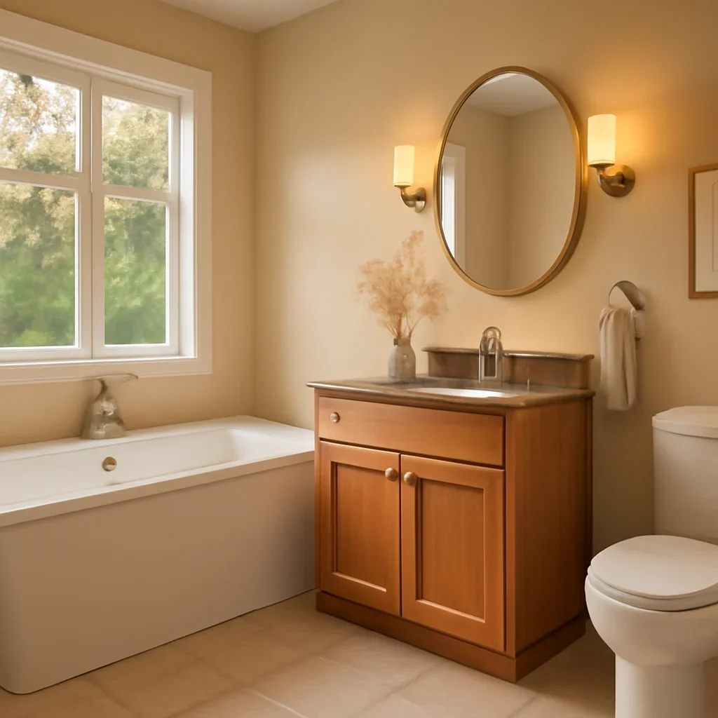 Residential interior for bathroom design mistakes to avoid before you renovate call to action