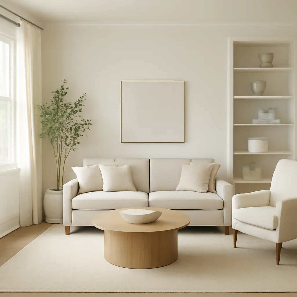 Residential interior for comparison guide call to action