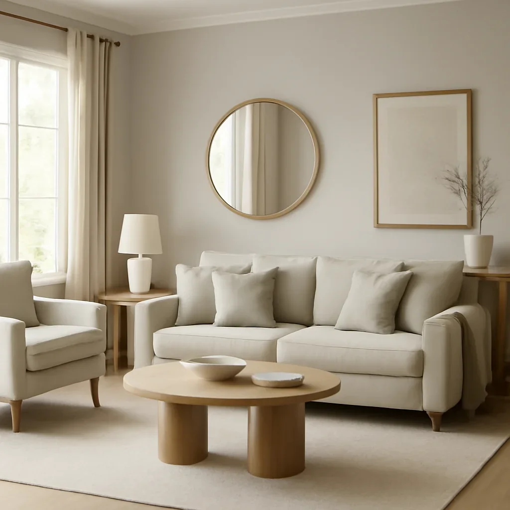 Residential interior for comparison guide call to action