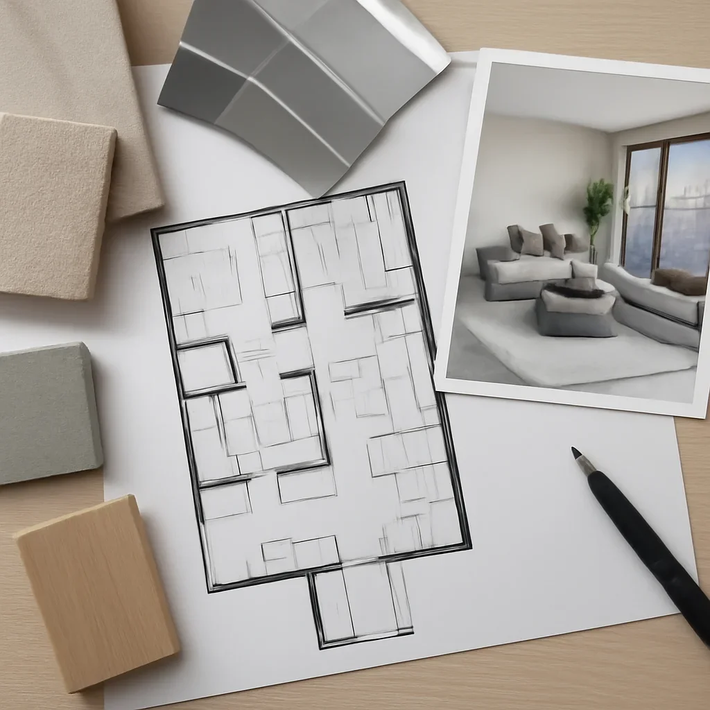Design planning related to condo interior design