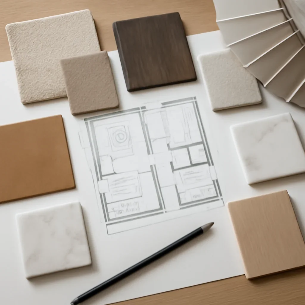 Design planning image for the details that turn ideas into a coherent interior